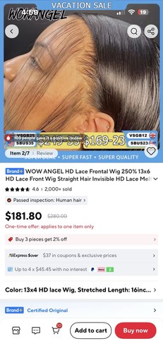 Wow angel lace front human - hd,